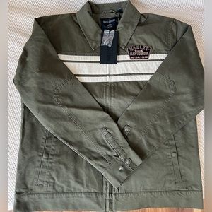 HARLEY DAVIDSON WRENCH CREW GRAPE LEAF GREEN JACKET (L) (BRAND NEW)